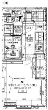 レピュア目黒本町レジデンス 103 間取り図