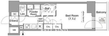 コンフォリア南品川 1302 間取り図