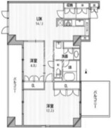 HF目黒行人坂レジデンス 506 間取り図