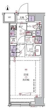 ガリシア中野富士見町 405 間取り図