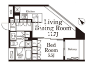 パークキューブ春日安藤坂 308 間取り図