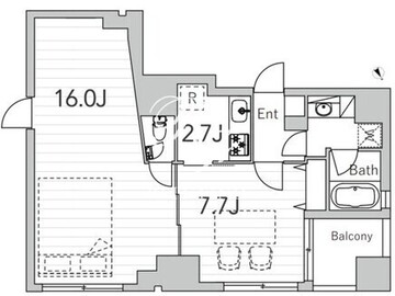 グランデュオ神楽坂2 201 間取り図