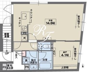 ココフラット赤堤 401 間取り図