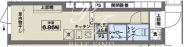 ココフラット赤堤 103 間取り図