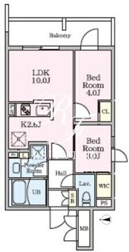 リビオメゾン大岡山 407 間取り図