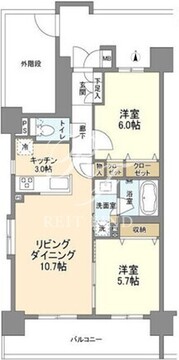 グラーナ上野 201 間取り図
