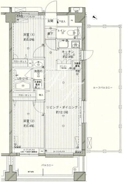 コスモリード西馬込 610 間取り図