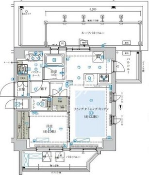 クレイシア・ヴァースクレイシア両国ルクール 408 間取り図
