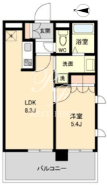 ラクアスレジデンス東新宿 915 間取り図