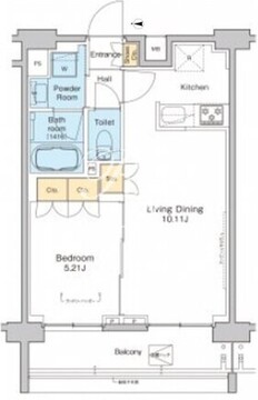 プラウドフラット中野 523 間取り図