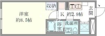 HTピア赤坂 202 間取り図