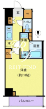 ジェノヴィア田端3グリーンヴェール 602 間取り図