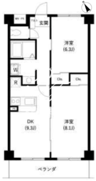 サンセゾンＩ 113 間取り図