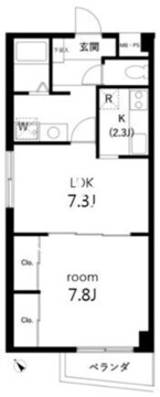 サンセゾンＩ 115 間取り図
