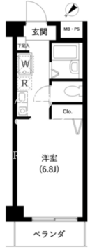 サンセゾンＩ 203 間取り図