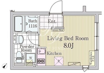 ラピス白金高輪 201 間取り図