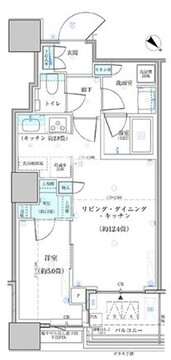 パークタワー勝どき S-928 間取り図