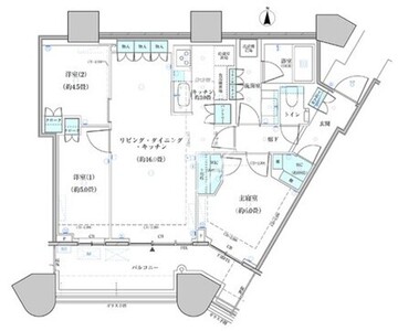 パークタワー勝どき S-3728 間取り図