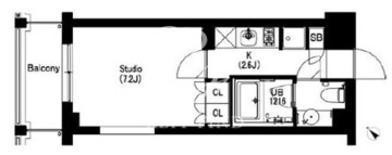 エスティメゾン武蔵小山2 208 間取り図