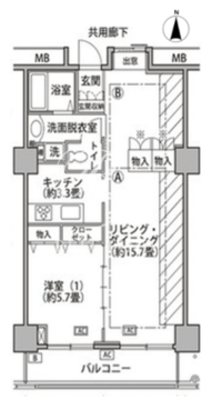 東雲キャナルコートCODAN 18-1021 間取り図