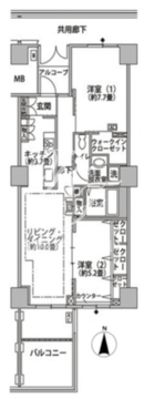 東雲キャナルコートCODAN 21-406 間取り図