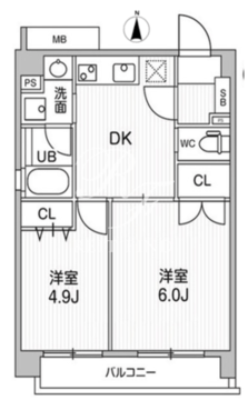 HF大森町レジデンス 402 間取り図