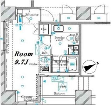 ザ・タワー芝浦 705 間取り図