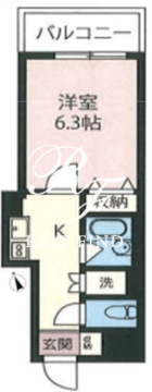 エスティメゾン神田 402 間取り図