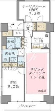 ブリリアイスト東雲キャナルコート 708 間取り図