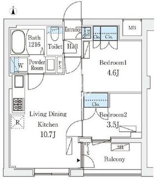 オープンブルーム東向島ウエスト 105 間取り図