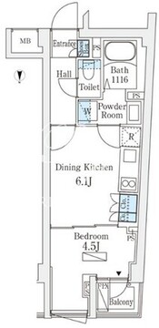 オープンブルーム東向島ウエスト 502 間取り図