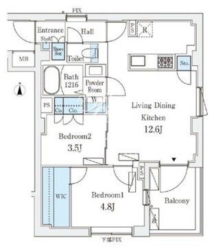 オープンブルーム東向島ウエスト 207 間取り図