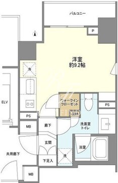 ブランズ大手町 1305 間取り図