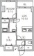 クレアーレ上目黒諏訪山 202 間取り図