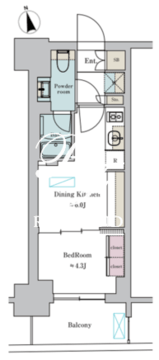 ブリリアイスト町屋 505 間取り図