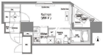 コンフォリア西蒲田 1202 間取り図