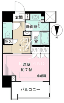 ザ・パークハウスアーバンス白金 1004 間取り図