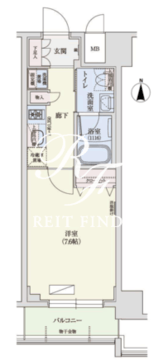 アーバネックス秋葉原イースト 602 間取り図