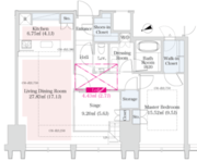 ラ・トゥール新宿グランド 3903 間取り図