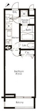 プライムアーバン中目黒 217 間取り図