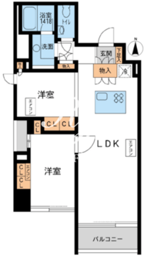 アーデン芝公園 1501 間取り図