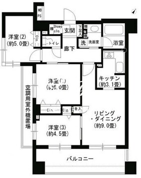 クリオ文京小石川 601 間取り図