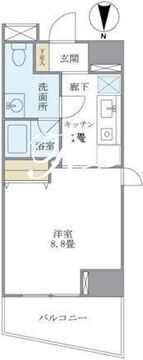 マイプレジール広尾 706 間取り図