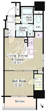 パークリュクス御茶ノ水 302 間取り図