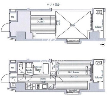 ミュゼ南麻布 604 間取り図