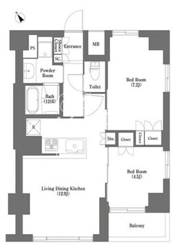 HF正光寺赤羽レジデンス 1004 間取り図