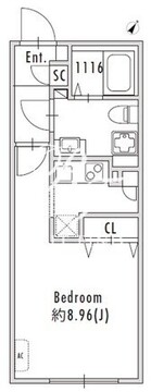 グランパセオ下北沢 302 間取り図