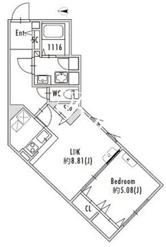 グランパセオ下北沢 304 間取り図
