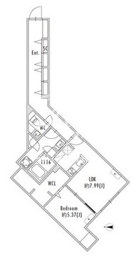 グランパセオ下北沢 103 間取り図