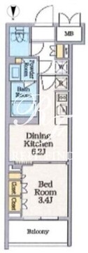 クレストコート池上六丁目 303 間取り図